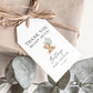 Bear Baby Shower Thank You Favor Tags Template . Sage Green Balloons Tag Sticker Label . Personalized Editable PRINTABLE Templett Download