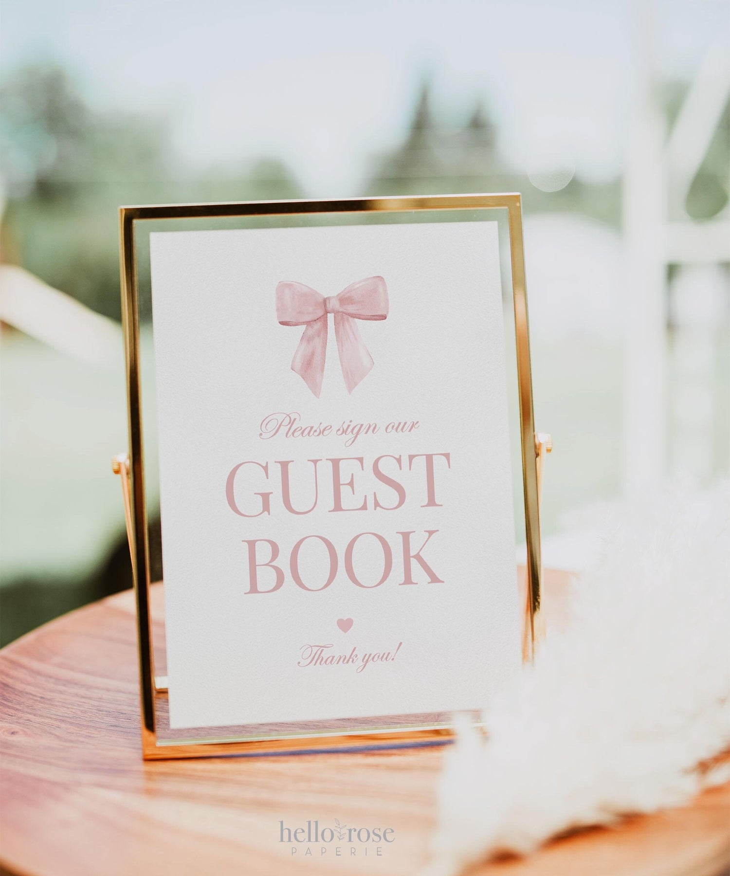 Bow Baby Shower Printables