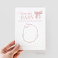 Draw the Baby Pink Bow Baby Shower Game, Girl Baby Sprinkle Game, Printable Editable Template Instant Digital Download TEMPLETT