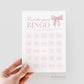Find the Guest Bingo Pink Bow Baby Shower Game, Girl Baby Sprinkle Game, Printable Editable Template Instant Digital Download TEMPLETT