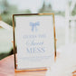 Guess the Sweet Mess Blue Bow Baby Shower Game, Guess the Chocolate Candy Bar Diaper, Boy Baby, Editable Template Digital Download TEMPLETT