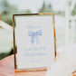 Bow Welcome Sign, Blue Bow Bridal Shower, Bachelorette Party, Birthday, Couples Shower, Printable Editable Template Download TEMPLETT