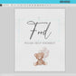Bear Bundle of 20+ Baby Shower Signs . Teddy + White Beige Balloons, Boy Girl Neutral, Can Bearly Wait, Editable Template Download Templett