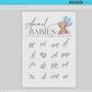 Animal Babies Baby Shower Game, Bear with Blue Bow Balloons, Boy Teddy Bear, We Can Bearly Wait, Editable Template Download TEMPLETT