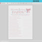 How Well Do You Know Daddy Pink Bow Baby Shower Game, Girl Baby Sprinkle Game, Printable Editable Template Instant Digital Download TEMPLETT