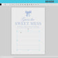Guess the Sweet Mess Blue Bow Baby Shower Game, Guess the Chocolate Candy Bar Diaper, Boy Baby, Editable Template Digital Download TEMPLETT
