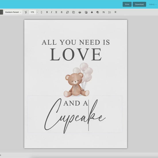 Bear with White Balloons Baby Shower Bundle of 60+ Games, Signs, Tags, Labels, Printable Editable Template Instant Download Templett