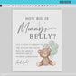 Bear Bundle of 20+ Baby Shower Signs . Teddy + Sage Green Balloons, Boy Girl Neutral, Can Bearly Wait, Editable Template Download Templett