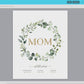 Mom Established Printable Christmas Gift . Gift Idea for Mom Mother Wife . Gift From Kids Husband . PRINTABLE Editable Template Templett