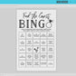 Find the Guest Bingo PRINTABLE Bridal Shower Game . Couples Shower . Kraft + Minimalist Wedding . Editable Template Download Templett