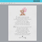 Thank You Message from Baby Baby Shower Sign, Message From Baby Bump Sign, Bear Pink Balloons, Girl Baby Shower, PRINTABLE Template TEMPLETT