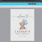 Editable Welcome Sign Teddy Bear with Blue Bow and Balloons, Boy Baby Shower Sprinkle, We Can Bearly Wait, Template Download TEMPLETT