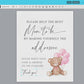 Help the Busy Mom to Be Addressee Baby Shower Envelope Sign, Bear with Pink Balloons, Girl Baby Shower, Baby Sprinkle, Template Download