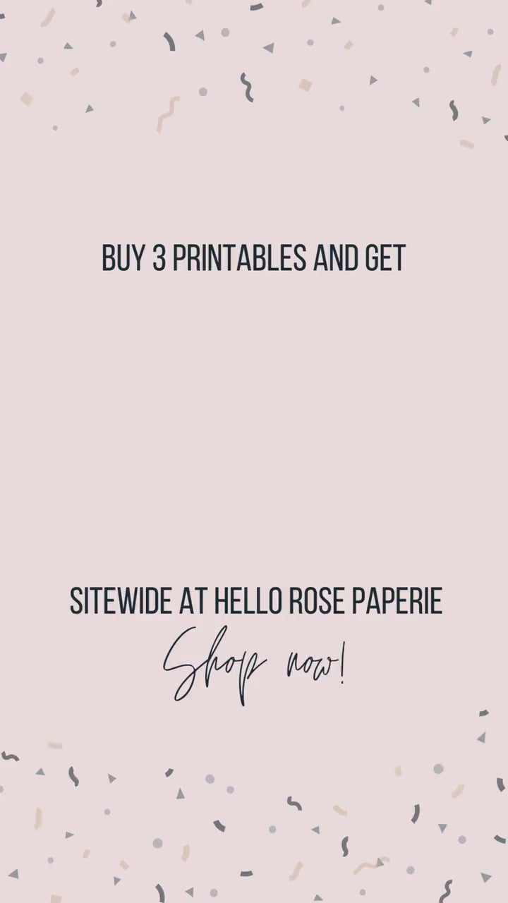 Baby Shower Bingo Gift Opening Game . Printable Floral Watercolor Pink Roses Greenery Eucalyptus . Girl Baby Shower . Instant Download