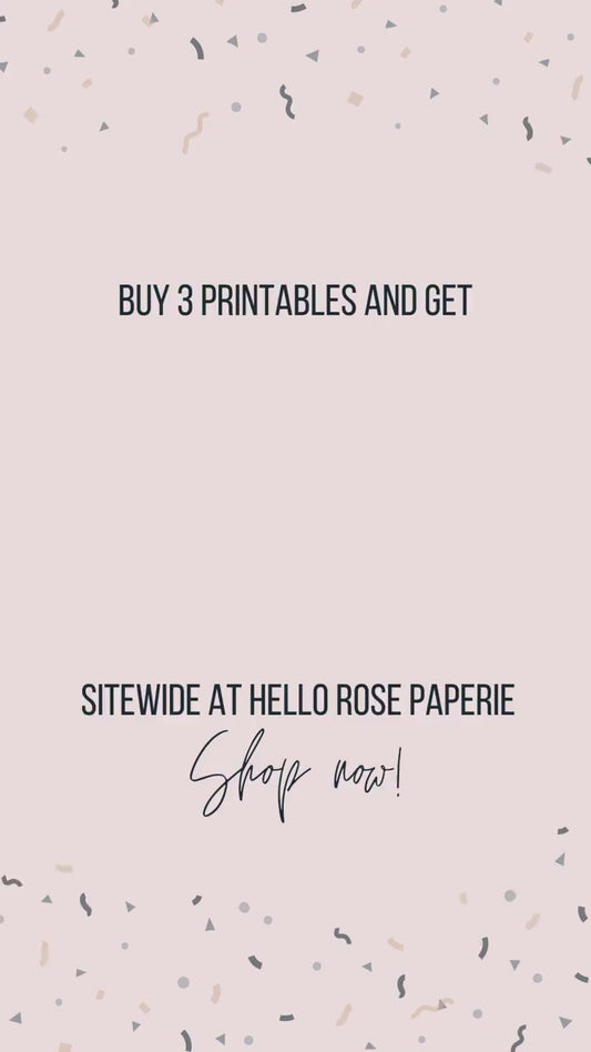 Baby Shower Bingo Gift Opening Game . Printable Floral Watercolor Pink Roses Greenery Eucalyptus . Girl Baby Shower . Instant Download