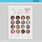 Who's That Celebrity Baby Pink Bow Baby Shower Photo Game, Girl Baby Shower Sprinkle, Editable Template Digital Download TEMPLETT