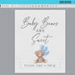 Babies Are Sweet Please Take a Treat Baby Shower Favors Sign, Bear with Blue Balloons, Boy Baby Shower, Baby Sprinkle, Template Download
