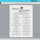Would She Rather Game . Who Knows Bride Best . Bachelorette . Modern Minimalist . PRINTABLE Editable Template Instant Download Templett G2-T