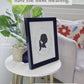 Silhouette Portrait Printable . Personalized with Child's Silhouette from a Photo . Greenery . Gift for Her Mom . Digital Download Printable
